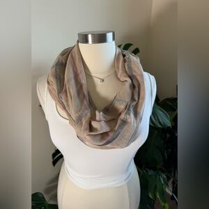 Plaid Tan Scarf